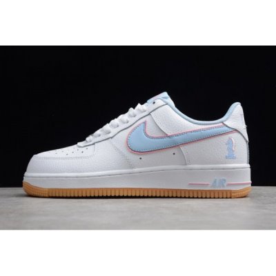 Nike Air Force 1 Beyaz / Mavi / Pembe Kaykay Ayakkabı Türkiye - 8U9UMDPC